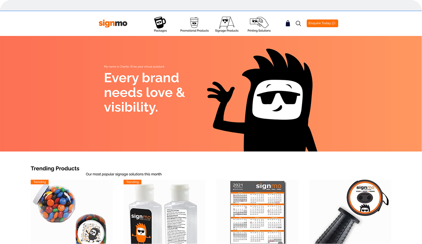 Signmo Desktop Header