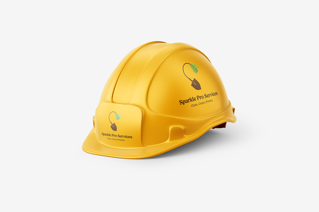 Embossed logo on textured paper